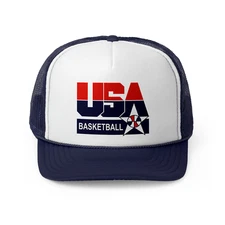 Team USA Basketball Mesh Snapback Trucker Hat Adjustable Cap