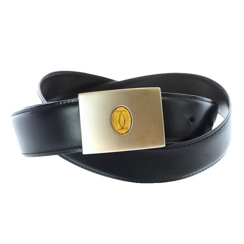 Cartier Must line Buckle Belt Leather Ceinture Bordeaux 