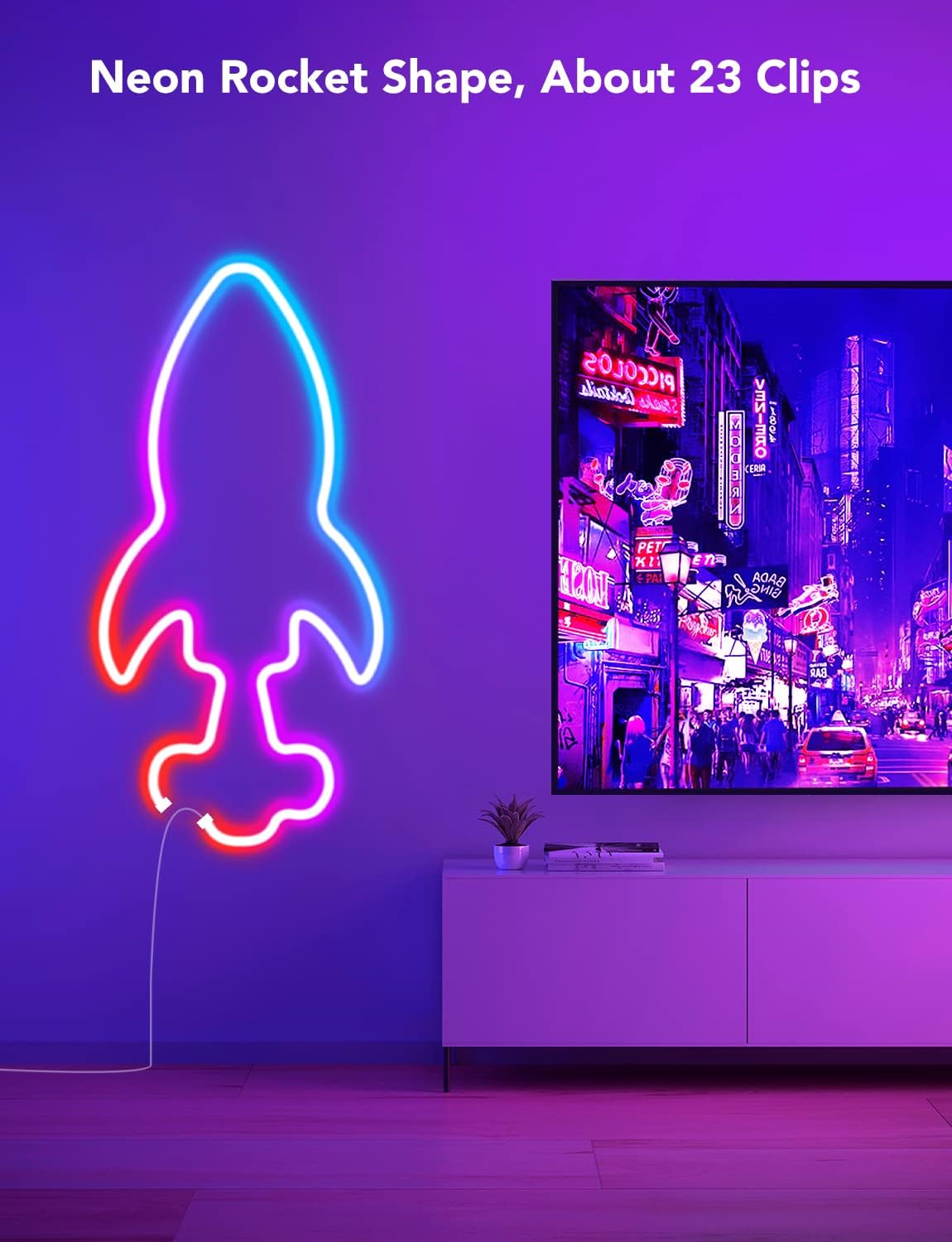 Govee RGBIC Neon LED Strip Light Mounting Brackets, RGBIC Rope Light