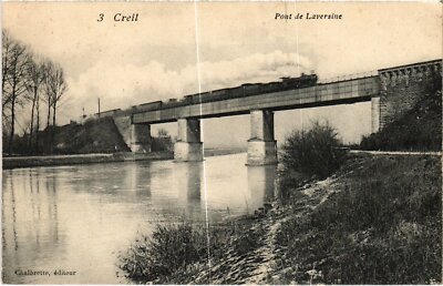 CPA Creil Pont de Laversine Railway (1185939)