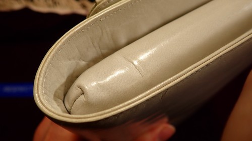 Gloss Off White Bruno Magli Clutch Bag - Leather - Italy - Picture 10 of 15