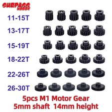 Metal Pinion Motor Gear 5mm 11T 13T 15T 17T 19T 21T 25T 27T 30T for 1/8 RC Car