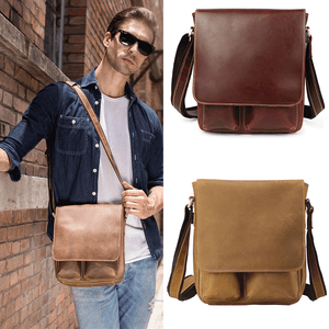 mens messenger bolsa leather