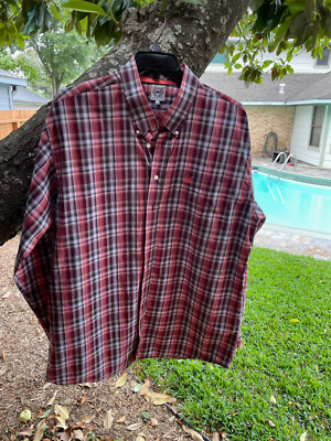Cinch Shirt Mens 2XL XXL Plaid Western Long Sleeve Button Down - Never Worn