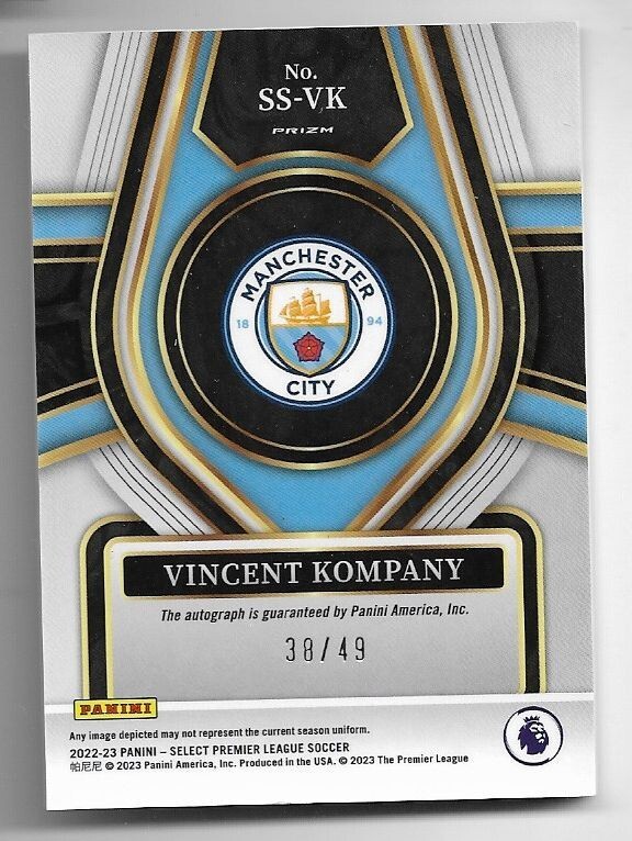 Panini Select KOMPANY コンパニ 直筆サインカード Auto 2022-23 Panini Select Premier League Auto Card : Vincent