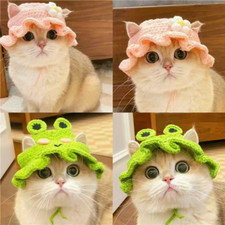 Cute Pet Cat Headdress Ears Hat for Dog Winter Funny Headband Cosplay Costume