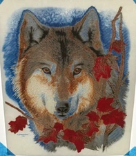 Authentic Vintage 90's Wolf Heat Transfer Iron On NOS