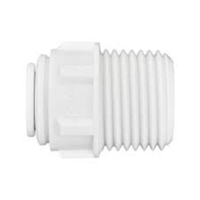 NEW John Guest 3/8 in. O.D. x 1/2 in. MIP NPTF Polypropylene Push-to-Connect Ada
