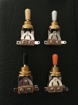 Gold 3-Wege LP Style Gitarre Kippschalter schwarz, weiß, creme oder bernsteinfarbene Spitze