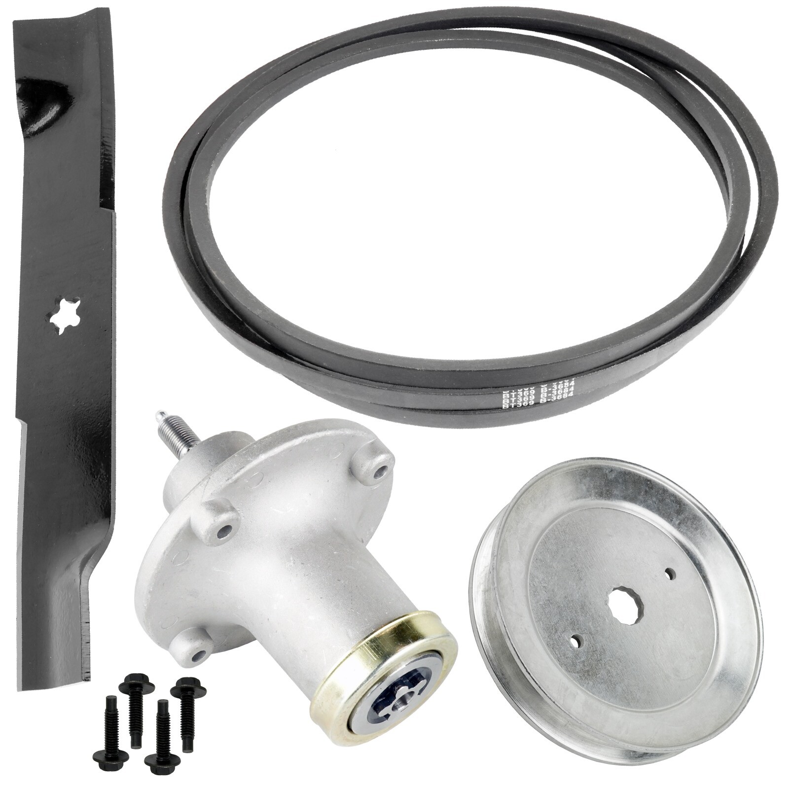 Spindle Blade Belt 48" Deck Kit For Husqvarna EZ4824 EZ5224 539112170