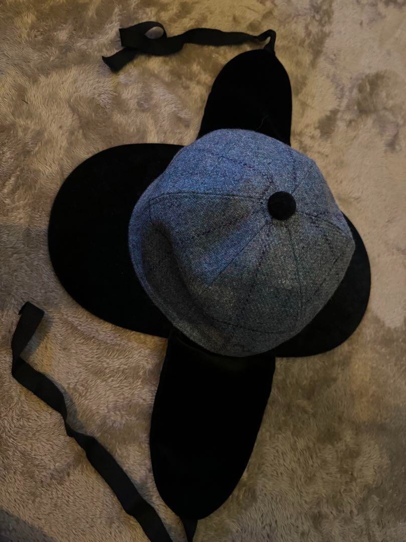 Vivienne Westwood Cap Black and Blue Free Size Unisex Made in