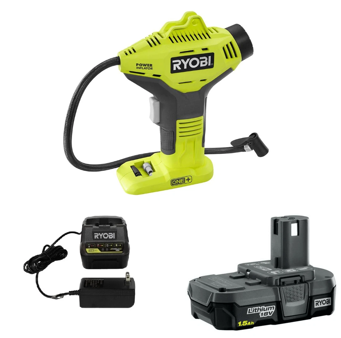 Ryobi p737 18v one+ portable cordless power inflator new arrivals