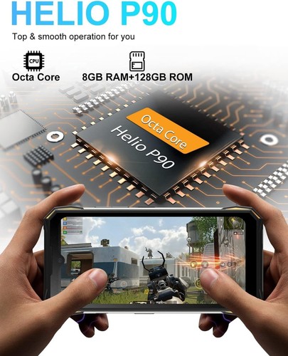 DOOGEE S89 12000mAh Rugged Smartphone 8GB+128GB Android 12 4G Mobile Phone NFC - Zdjęcie 6 z 9