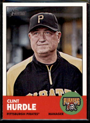 2012 Topps Heritage Clint Hurdle #393 Pittsburgh Pirates   MGR