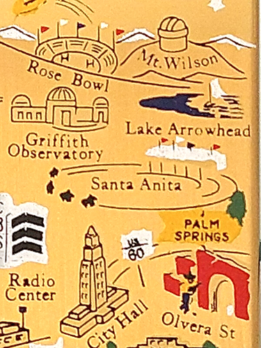 VINTAGE RARO PUNTO DI RIFERIMENTO CALIFORINA MERIDIONALE INCISO SU SPECCHIO ELGIN POLVERE COMPATTA - Foto 14 di 17
