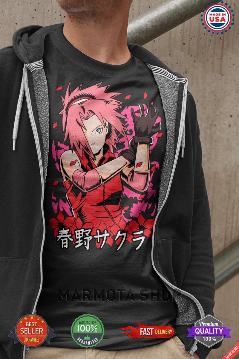 Sakura Haruno Shirt Naruto Shippuden Kakashi Anime Unisex
