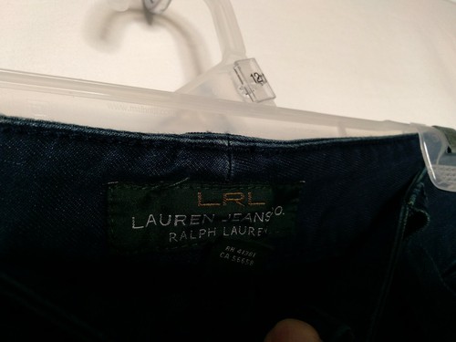 Pantalones de mezclilla Lauren Ralph Lauren azules tiro medio imitación bolsillo talla 6 nuevos con etiquetas - Imagen 6 de 6