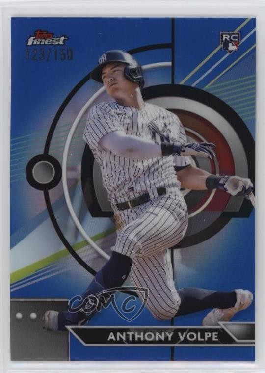 2023 Topps Finest Blue Refractor 123/150 Anthony Volpe #26 8k8