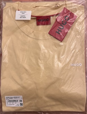 HUGO BOSS T-Shirt - NEU mit Etikett & OVP - Gr. M - Dero_99 - Beige/Creme