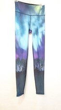 Ivivva Lululemon Sz 14 Rhythmic Tight Reversible Leggings Northern Lights Black