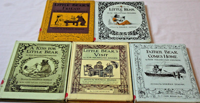 Set of 5 Vintage Library Bound Hardcover Little Bear Books By Else H. Minarik