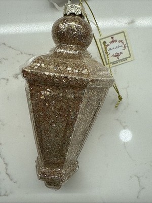 Mark Robert s Gold Glass Christmas Tree Ornament Glitter 5 