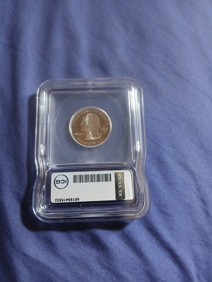 2001-S Silver Proof Quarter State vermont Label ICG PR69DCAM - Image 3 of 4