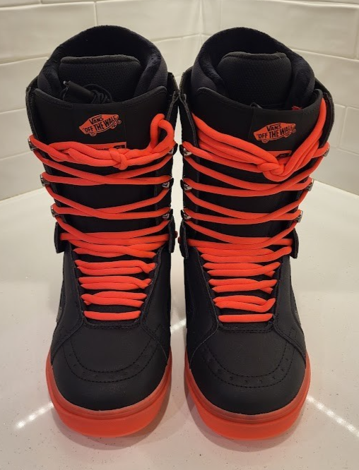 Vans 25/26 Hi Standard OG Black Orange Mens Size 9 Snowboard Boots