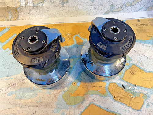 Lewmar 48 Self Tailing Wave Grip, 1-Pair, Excellent Working Condition!!