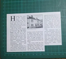 The Old Swan House Harwich Essex  -1991 Clipping