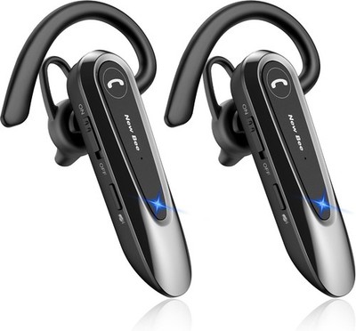2x New bee Bluetooth Headset Wireless Freisprech Telefon mit Dual Mic V5.0