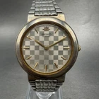 Seiko Watch Men 34mm Silver Dial Silver Tone Round V701-1K10 New Battery