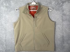 Simms Vest Mens 3XL Beige Softshell Fleece Li...