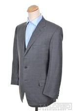 CANALI Current 1934 Gray Check Wool Blazer Sport Coat Jacket - EU 54 / US 44 R