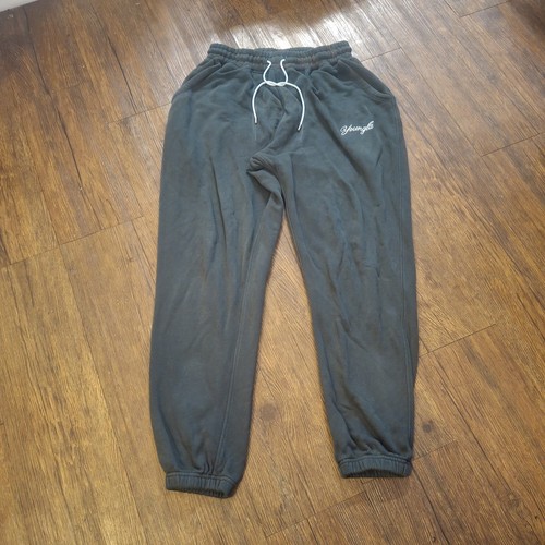 Young La Joggers Men's Medium Dark Gray Sweatpants Heavy Fleece Active Workout