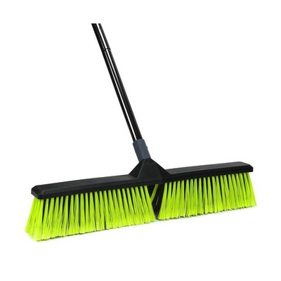 24-Inch Push Broom Outdoor with Stiff Bristle, Heavy Duty Broom Bru... Fast Ship