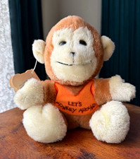 Vtg 1977 Dakin Stuffed Animal Monkey Around Bean Bags Little Scamp Monkey Plush