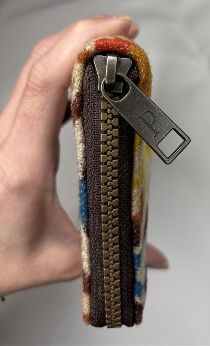 Pendleton Wool Leather Wallet Zip Around Organize… - image 6