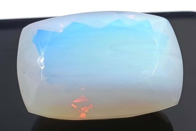 Exclusive Quality 213 Ct Natural White Opal Cushion Shape IGL Gemstone 6AHI