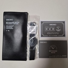 Seiko Metronome Watch Fragment Design Edition Quartz Wristwatch Limited Black