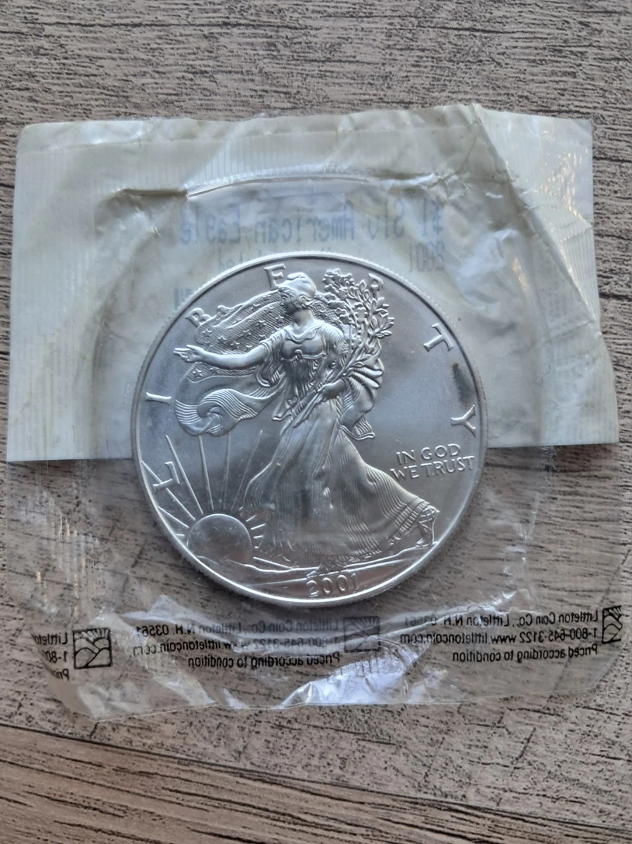 American Eagle Uncertified 2001 Silver Bullion Coins for sale | eBay