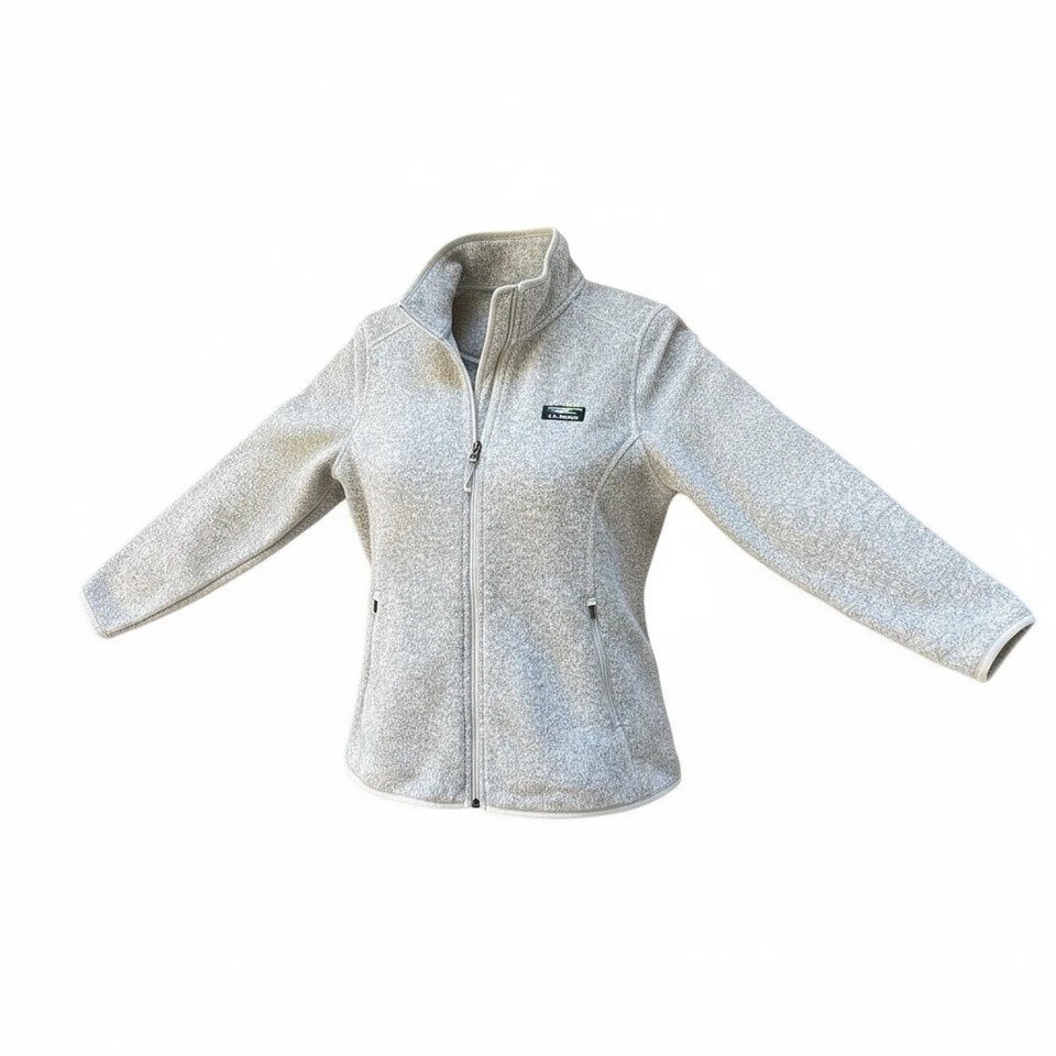 L.L. Bean Misses Suéter Polar Cremallera Completa Chaqueta/Estaño Talla Pequeña Grande Foto 2 de 4