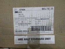 25 NOWE! 3M 577F Lokomotywa foliowa 4" x 132" 36G Pasy szlifierskie P/N: 51111 67604 