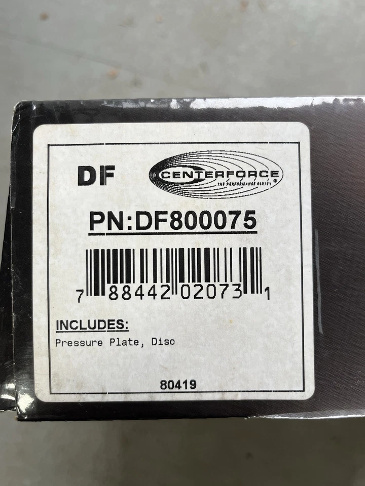 Juego de discos y placa de presión de embrague, fricción doble Centerforce DF800075 Foto 3 de 3