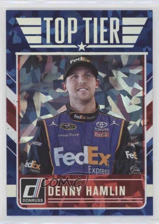 2017 Panini Donruss NASCAR Top Tier Cracked Ice /999 Denny Hamlin #TT9 0dp1