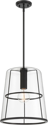 Alonzo 14'' Matte Black Pendant Light for Kitchen Island & Dining Room