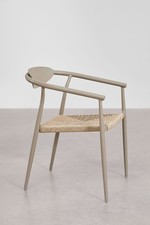 Set of 8 Garden Dining Chairs – Rattan & Aluminium – Stackable – RRP £893