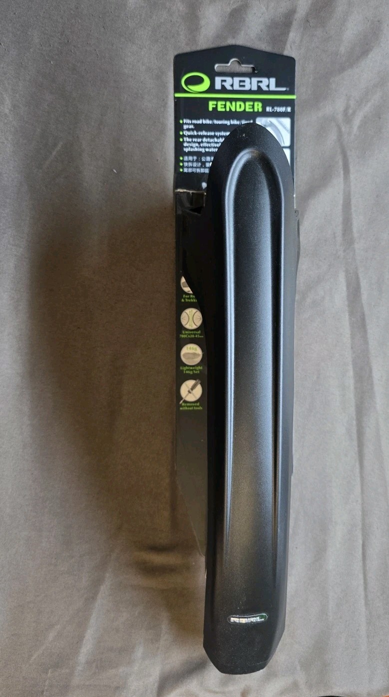 RBRL Bike Fender Set, Quick Release  Gravel and Road 28'', Full Cover 28-45mm