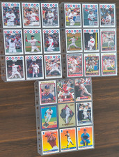 2008 Topps Boston Red Sox Complete 14 Card Team Set + 7 Cards Various Years 