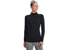 Under Armour Womens ColdGear Authentics Mock Neck Baselayer - Dual-Layer Fabric